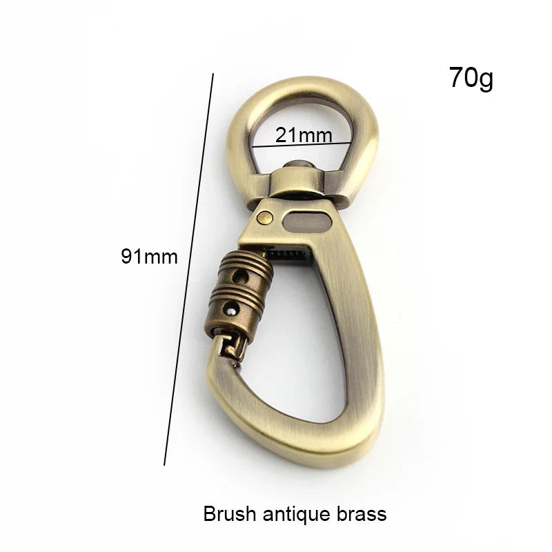 Auto-Locking Dog Leash Carabiner Clip β Swivel Rotating Ring Pet Hook for Outdoor Walking, Keychain & Pet Accessories