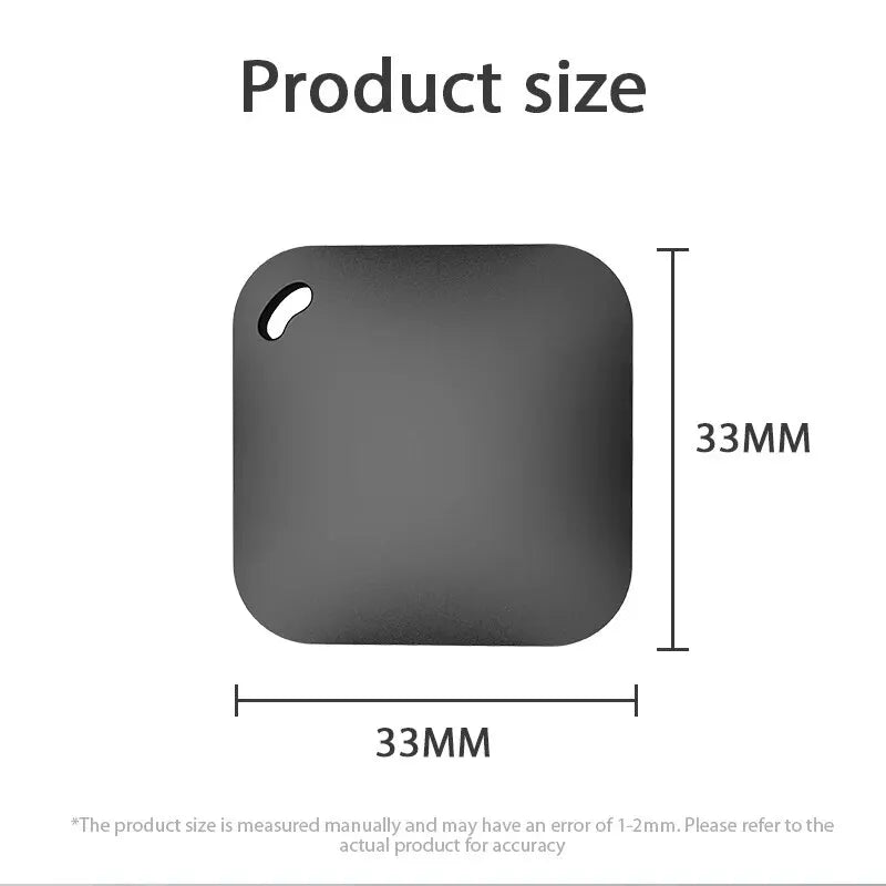 Smart Bluetooth GPS Tracker – iTag Anti-Lost Locator for Car, Keys, Pets & Kids, Works with Apple Find My App (MFI Rated)