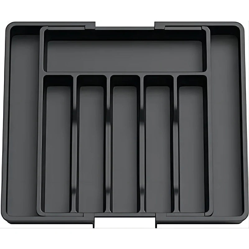 Expandable Adjustable Cutlery Drawer Organizer β Kitchen Utensil Tray with Compartments and Flatware Divider