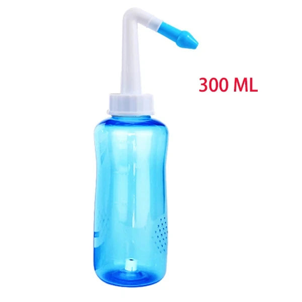 Professional Nasal Irrigation Wash Bottle - Nose Cleaner Neti Pot for Allergy Relief, Sinus Care & Adults Children