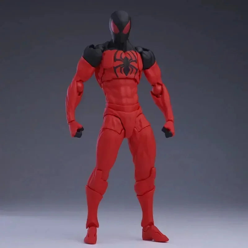 Original Mess Toys Spider Figure β Black Suit & Scarlet Spider Kaine Parker Action Figure