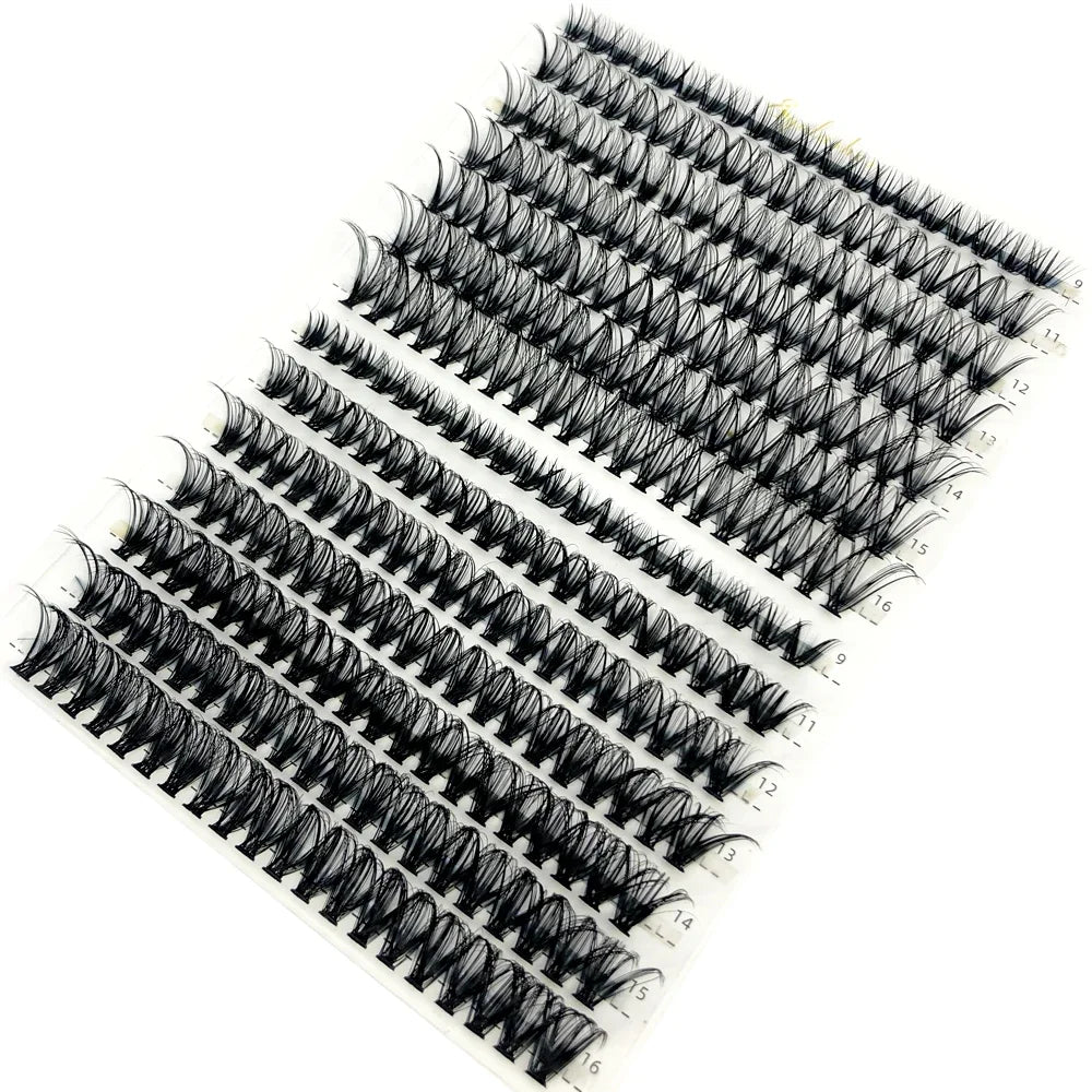 HBZGTLAD 280Pcs 3D Mink Eyelash Clusters Set β Handmade 10D 60D 80D Natural Style False Eyelashes Extension Bundle Pack