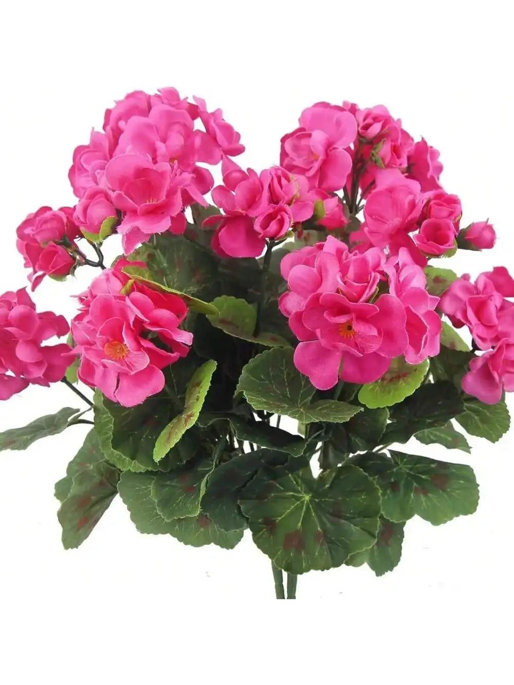 Bright Red Artificial Flowers – UV-Resistant Decor for Indoor & Outdoor Use, Garden, Porch, Window & Vase Centerpieces (1/2/4 Pack)