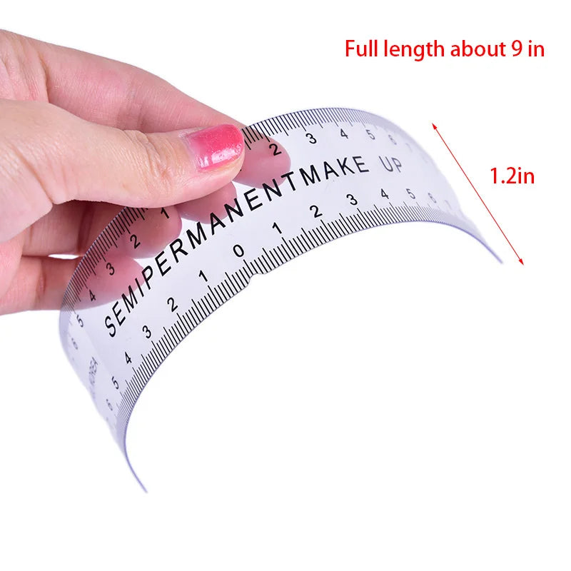 Reusable Eyebrow Mapping Ruler - Microblading Guide Stencil & Precision Makeup Measuring Tool
