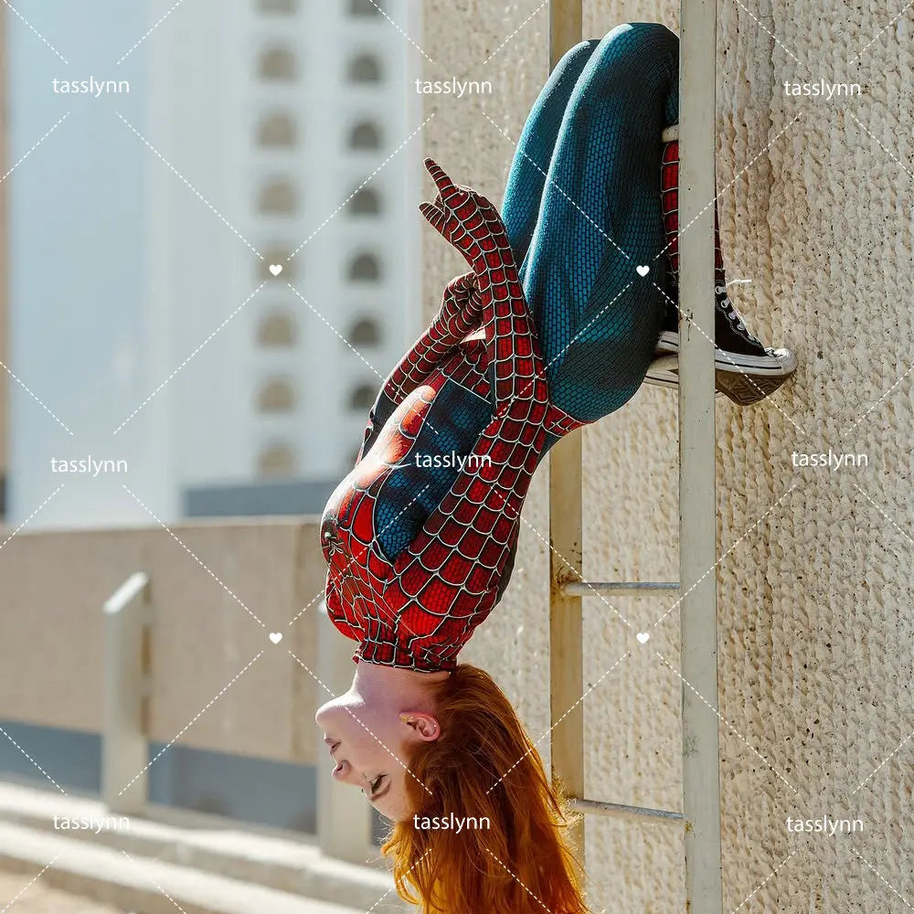 Spider-Raimi Cosplay Costume β Spider Girl Zentai Spandex Bodysuit for Halloween, Party & Anime Geek Outfit
