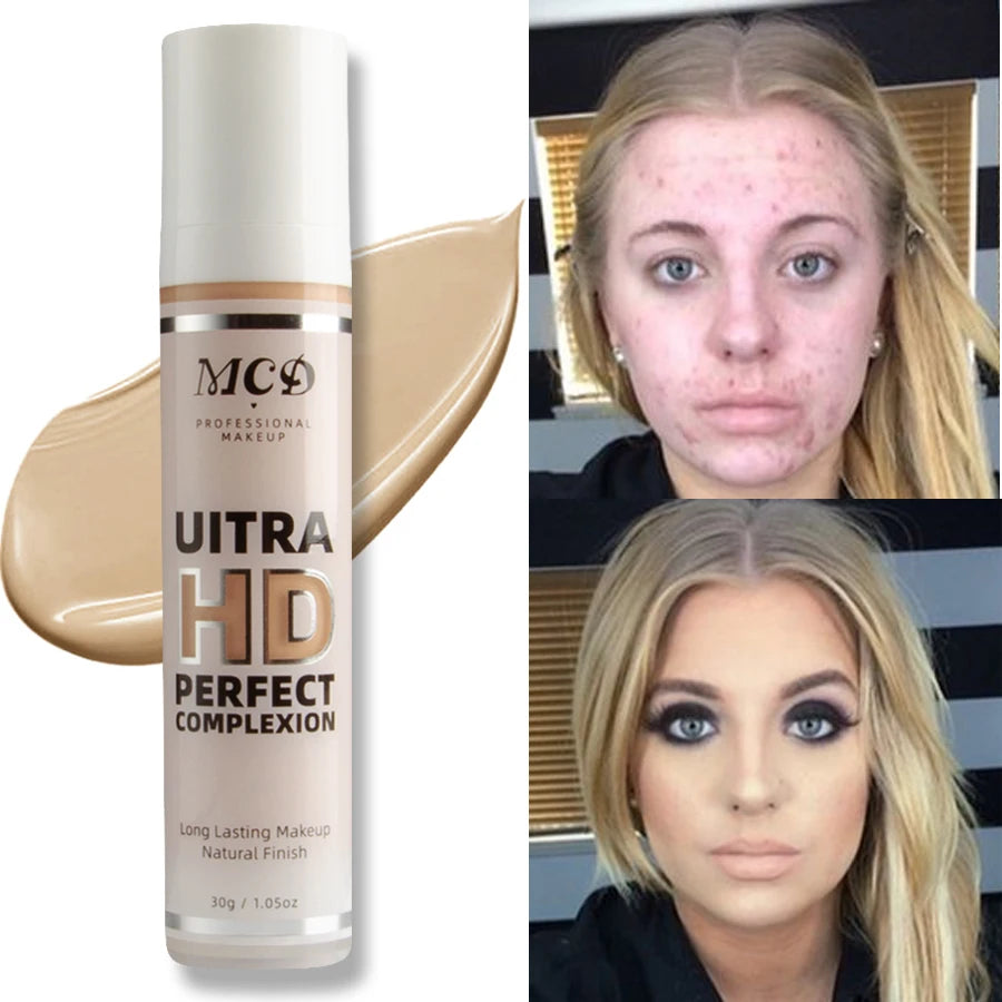 9- Shade Full Coverage Liquid Concealer Foundation – Natural Matte Cushion Makeup Base for a Smooth, Flawless Finish