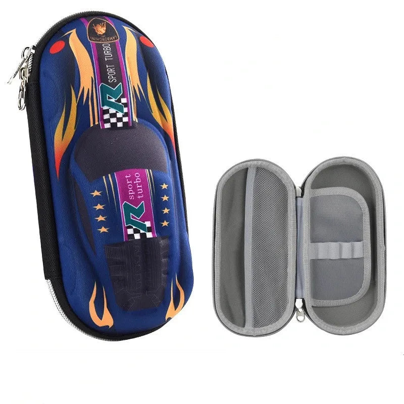 3D Racing Car Pencil Case for Kids β Cartoon EVA PU Stationery Box for School, Cute Pen Bag for Boys