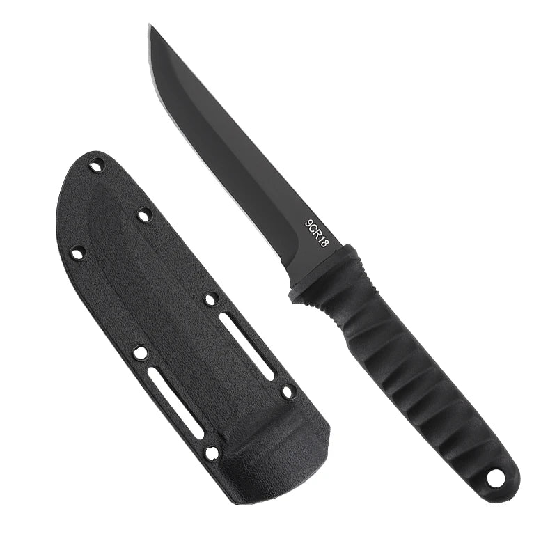 5Cr15Mov Stainless Steel Meat Cleaver β Sharp Boning Knife with Holster & Multifunction Vegetable Peeler