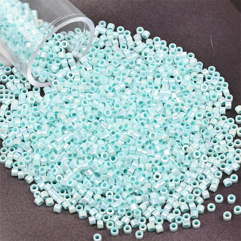 11/0 Mini Glass Beads – 2000PCS Small Cylindrical Beads for DIY Jewelry Making, Necklaces & Bracelets, 10g/Pack