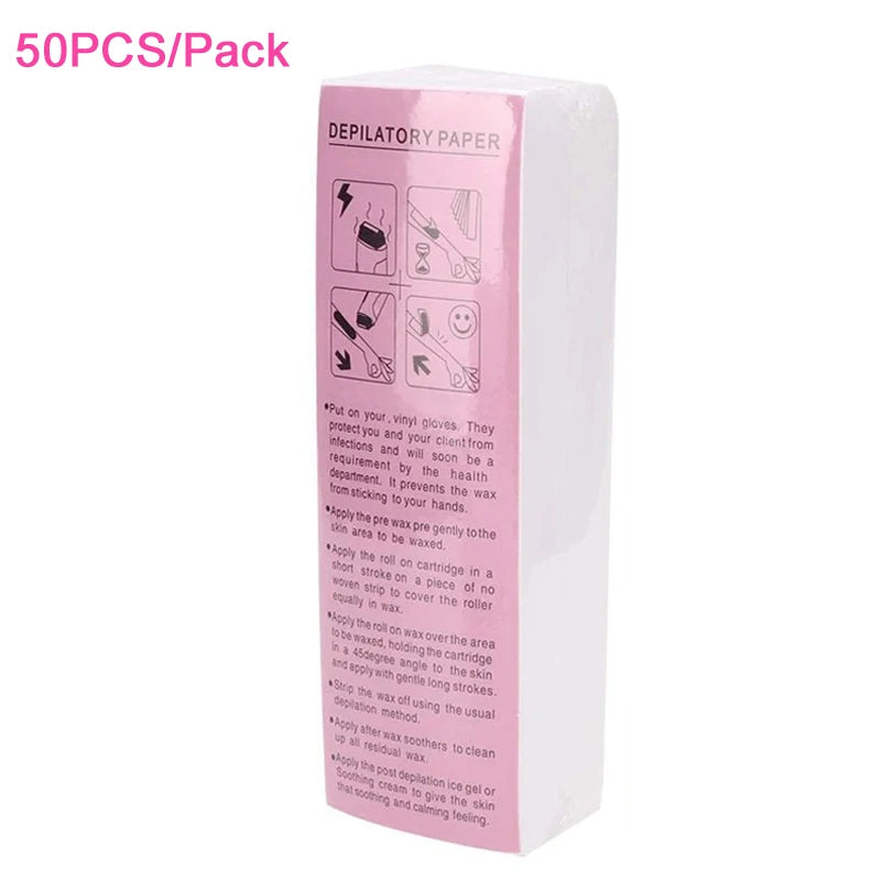 Professional Hair Removal Nonwoven Depilatory Wax Strips β Epilator Roll for Smooth Legs and Body
