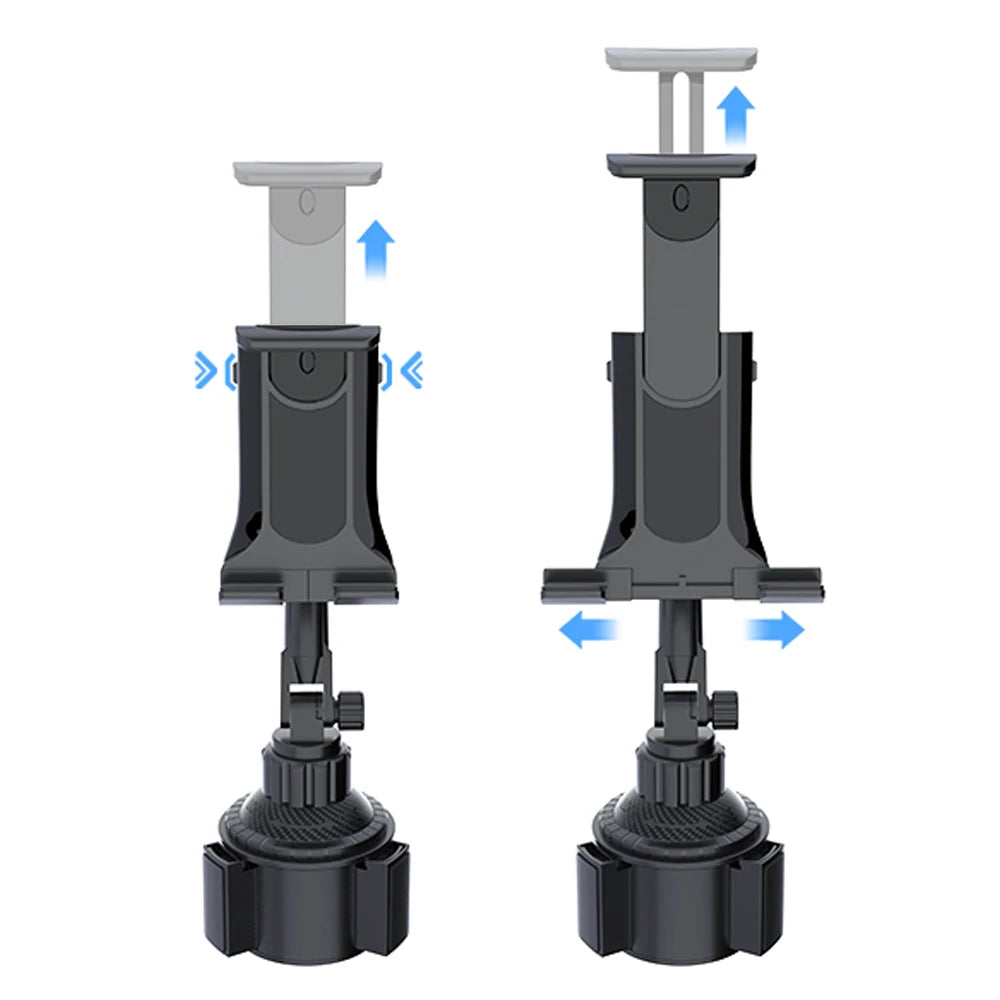 Universal Car Cup Holder Tablet Stand - Phone & iPad Mount for Smartphones and Devices Up to 11 Inch