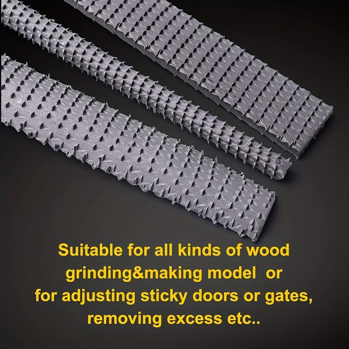 3Pcs Woodworking File Set – Round, Half-Round & Flat Carbon Steel Rasp Files for Wood Shaping, Carving & Precision Craft Work