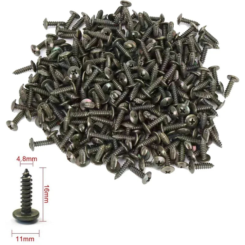 Car U-Type Metal Screw Clips - Anti-Rust Fastener Set for Fender, Bumper & Body Repair (10-200PCS)