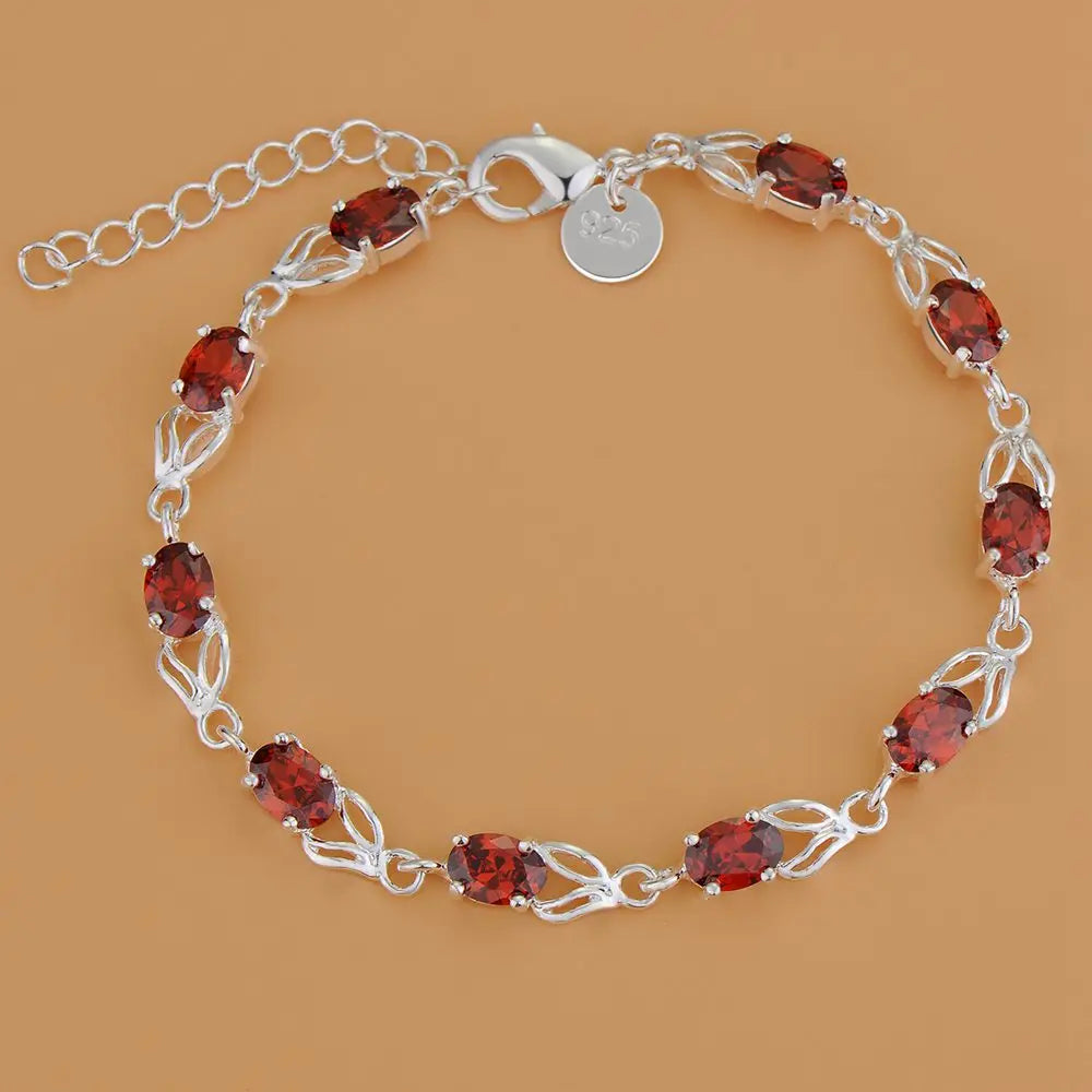 925 Sterling Silver Bead Bracelet – High-Quality Romantic Chain for Women, Fashion Jewelry Gift for Engagement, Party & Wedding