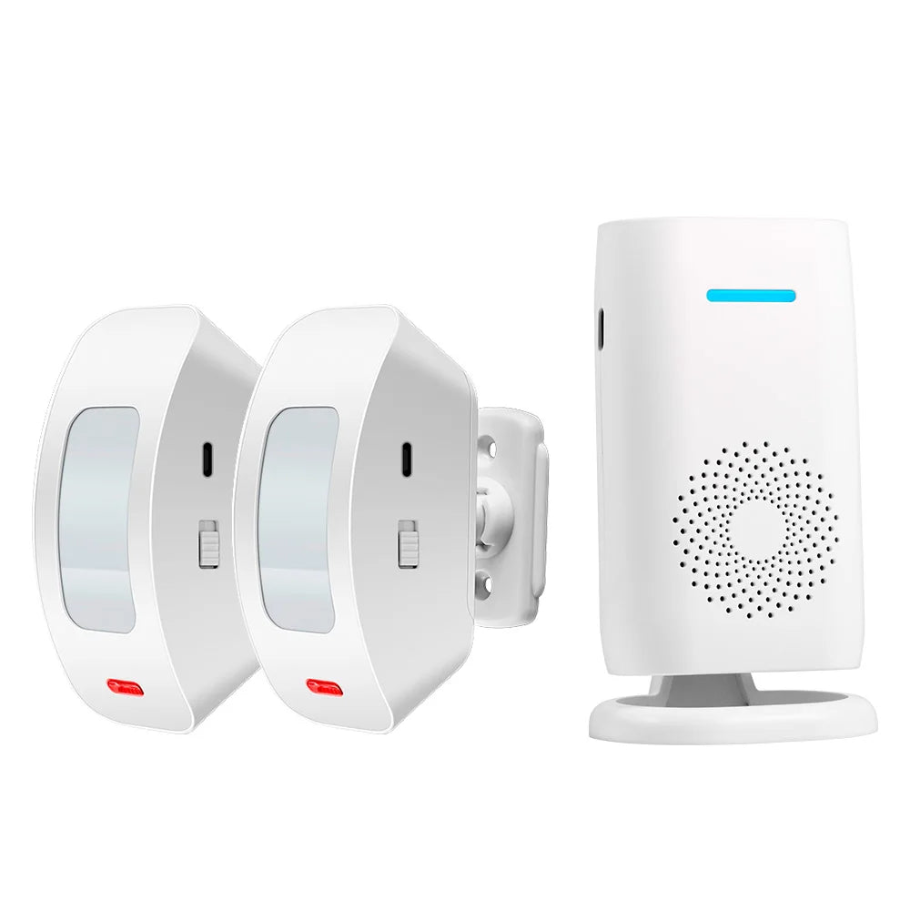 Wireless PIR Motion Sensor Doorbell - 110dB Welcome Chime Alarm with Split Design for Home, Shop and Store Security