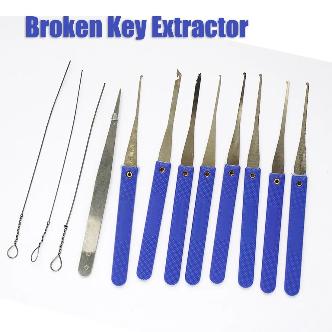 18-in-1 Locksmith Broken Key Extractor Tool Kit - Key Removal Set with Tension Wrench for Home & DIY Lock Repair