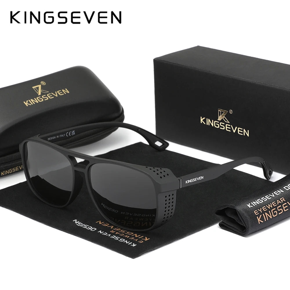 KINGSEVEN Polarized Big Frame Sunglasses — UV Protection Driving Eyewear for Men & Women