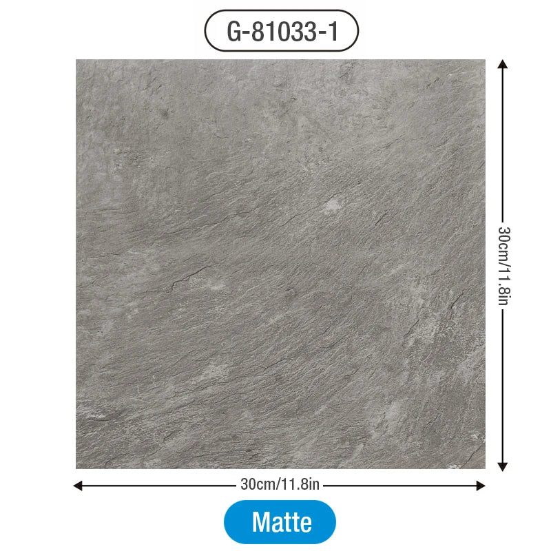 Marble Floor Tile Stickers - Waterproof Self-Adhesive PVC Home Decor