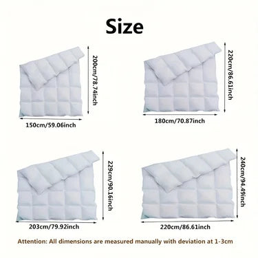 Hotel Style Winter Comforter – Soft, Fluffy & Breathable Quilt Blanket, Lightweight & Warm, Queen/King 220x240cm