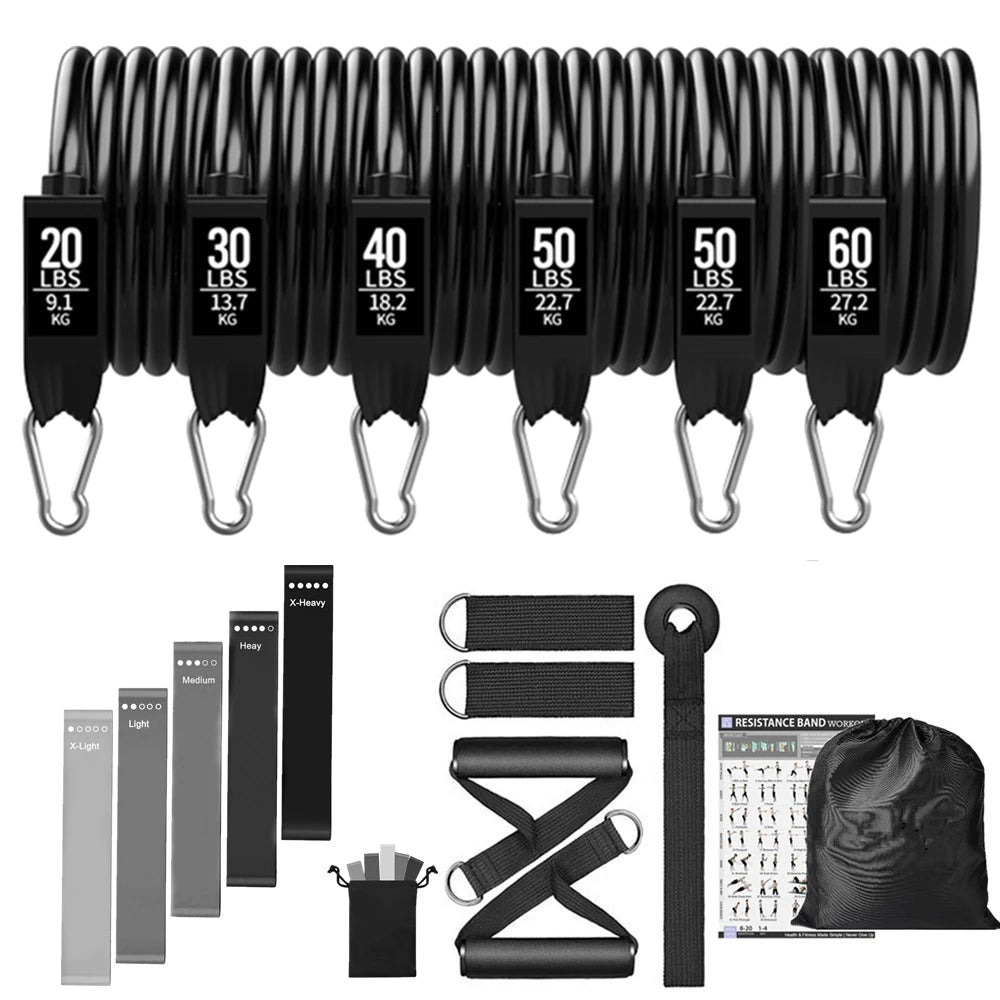 300lb Booty Resistance Band Set – Elastic Workout Harness for Home, Gym, Training & Dumbbell Exercises