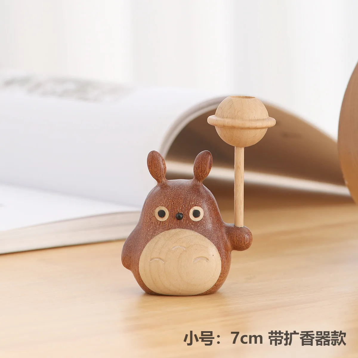 Wooden Wind Chimes with Copper Bells - Totoro Entry Doorbell Pendant, Cute Door Entry Reminder, Home Decor & Housewarming Gift