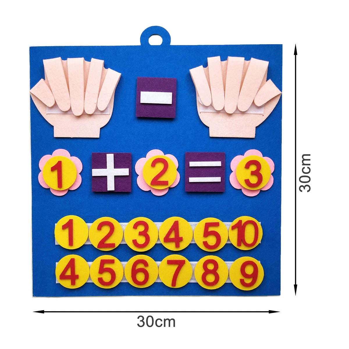 Montessori Felt Number Learning Toy - Toddler Counting, Math & Early Education Game for Kids