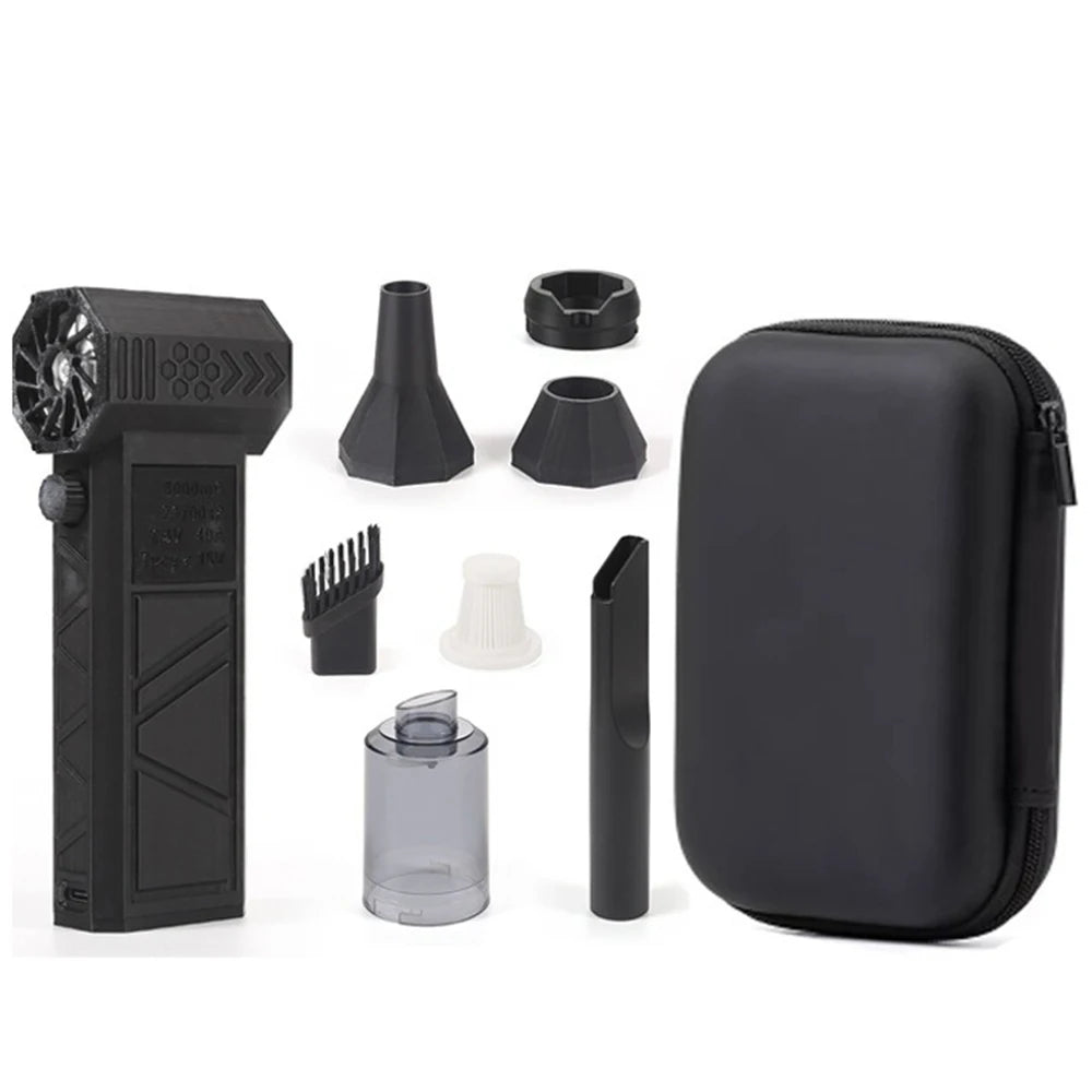 Jet Dry Mini Blower 2024 Upgraded Model – 2 in 1 Powerful Handheld Vacuum Cleaner & Violent Fan Jet Blower, Portable Mini Design