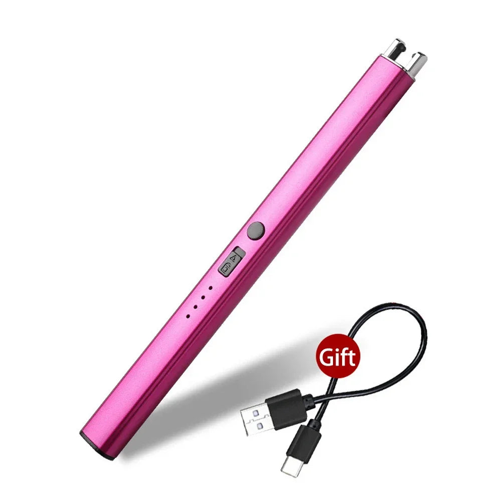 Electric Arc Plasma Lighter – USB Rechargeable Windproof Flameless Candle, Kitchen & Outdoor BBQ Ignition