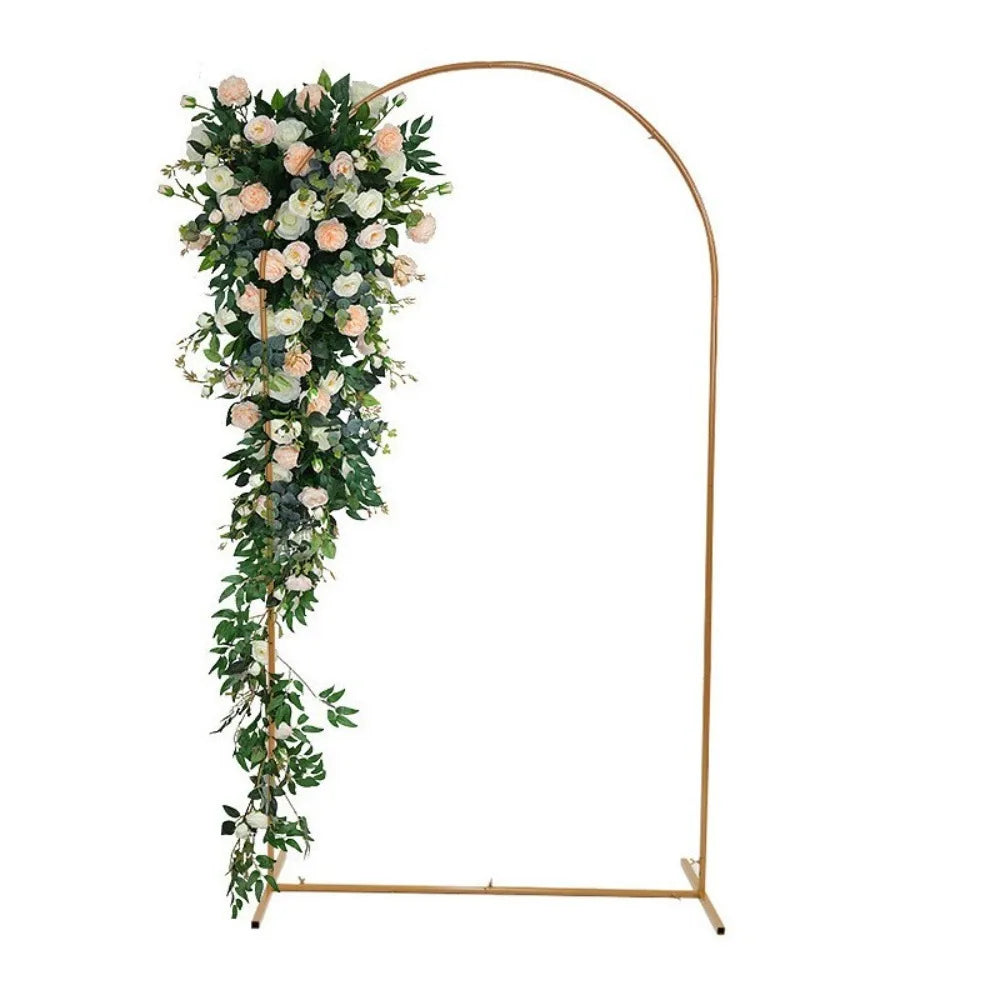 Gold Party Decor Arch Stand - 4FT to 7.2FT Balloon Frame & Backdrop Bracket for Weddings and Events