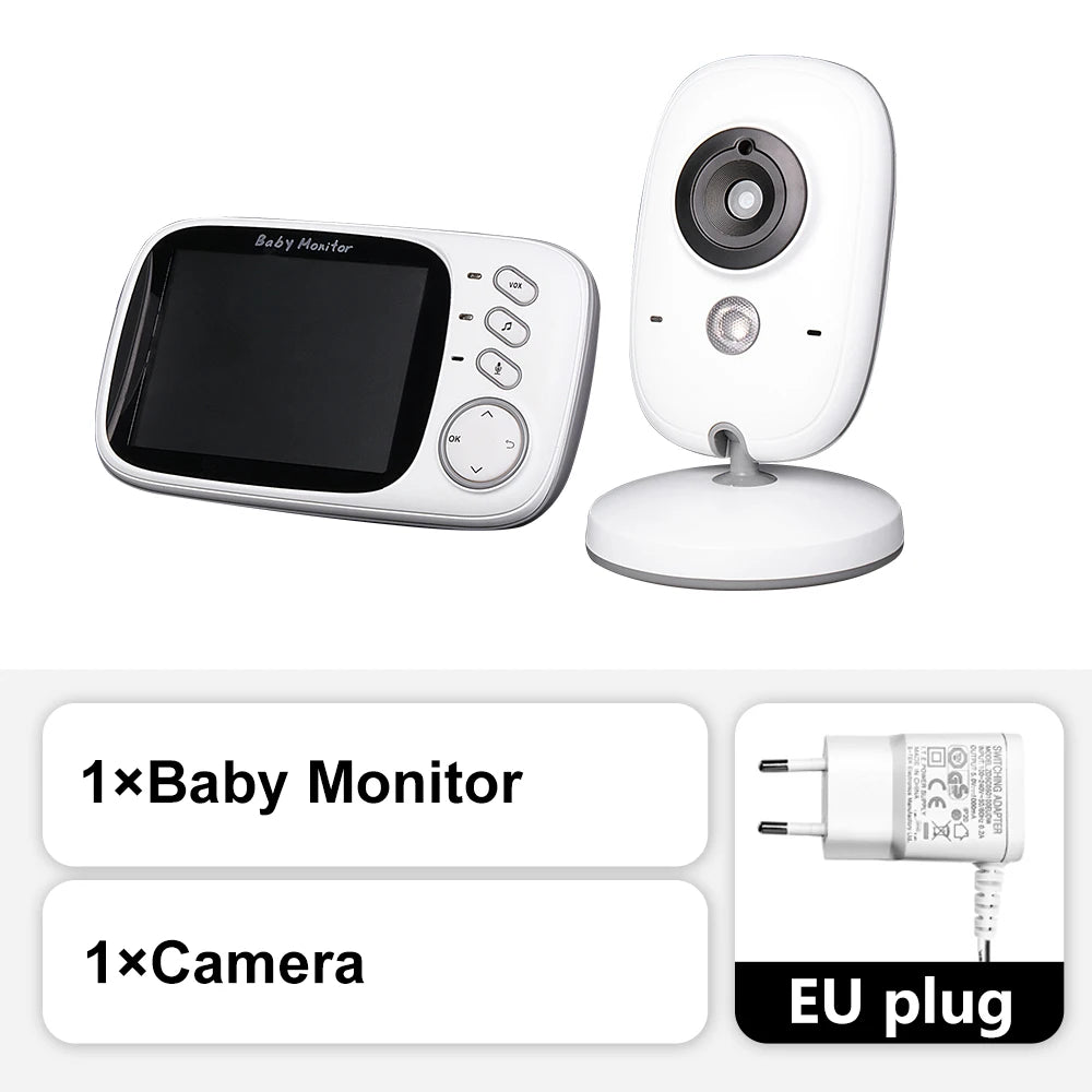 3.5" Video Baby Monitor β Night Vision, 2.4G Two-Way Audio, Temperature Display, Home Security Camera