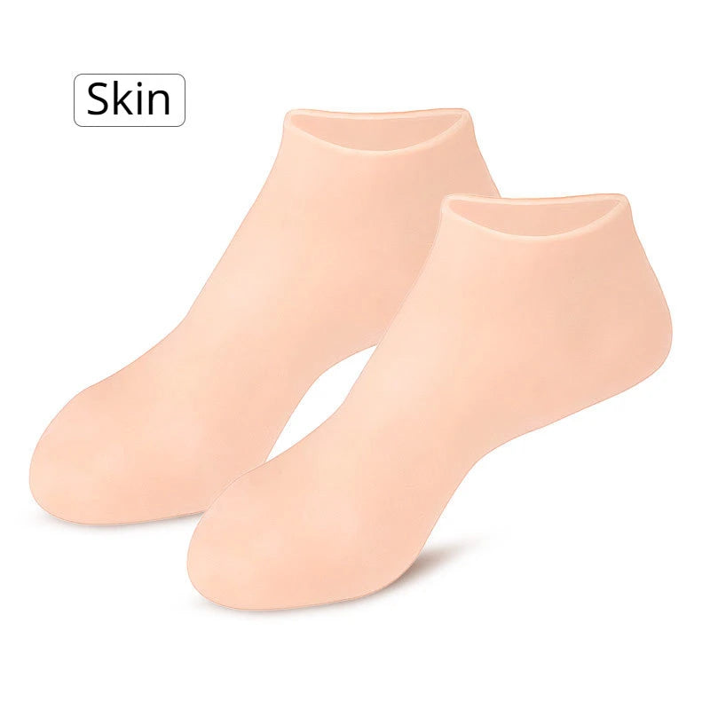 Exfoliating & Moisturizing Foot Socks – Silicone Socks for Dry, Cracked Skin, Plantar Protection & Elastic Skin Care