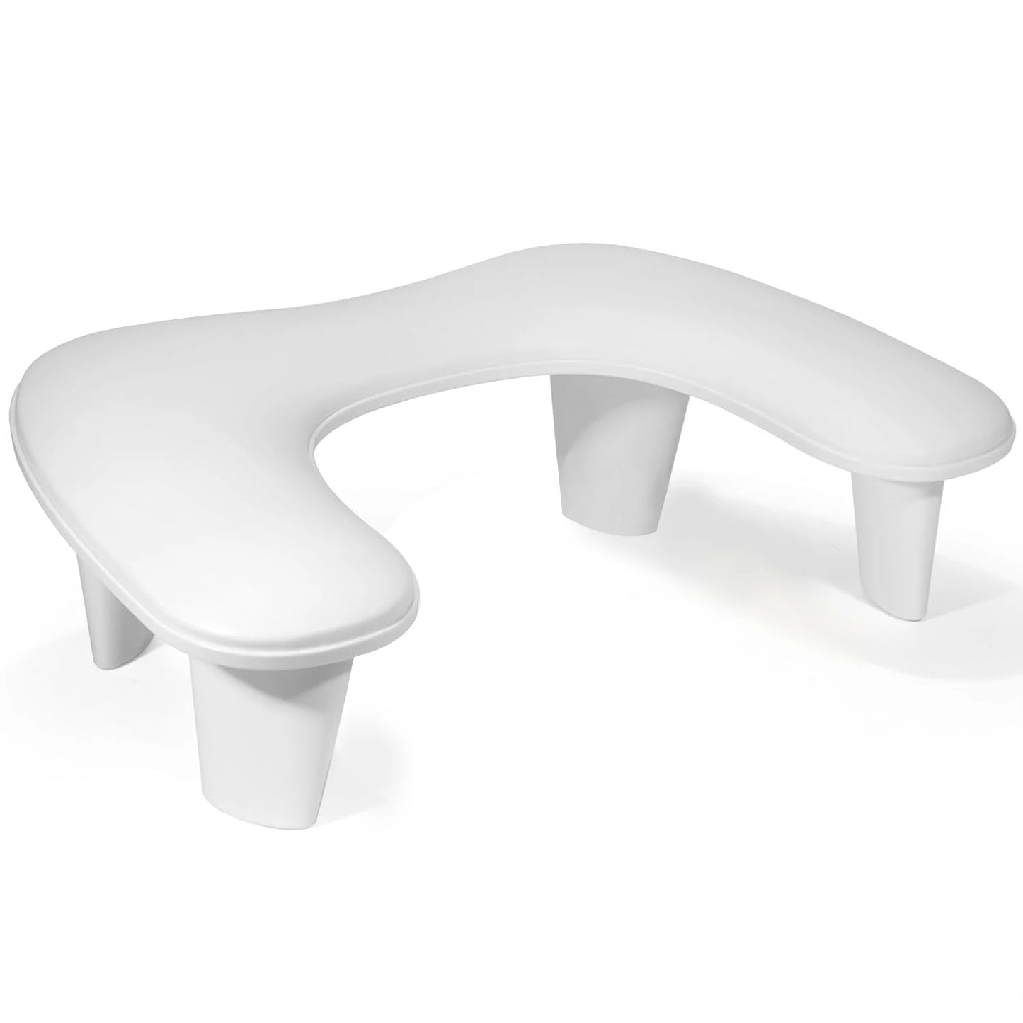 U-Shaped Nail Arm Rest Stand - Adjustable Manicure Pillow with Microfiber PU Leather Cushion for Hand Rest