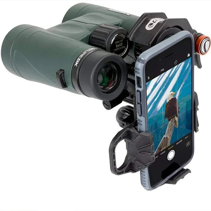 Celestron NexYZ 3-Axis Universal Smartphone Adapter – Compatible with Telescopes, Binoculars, Microscopes, and Sights