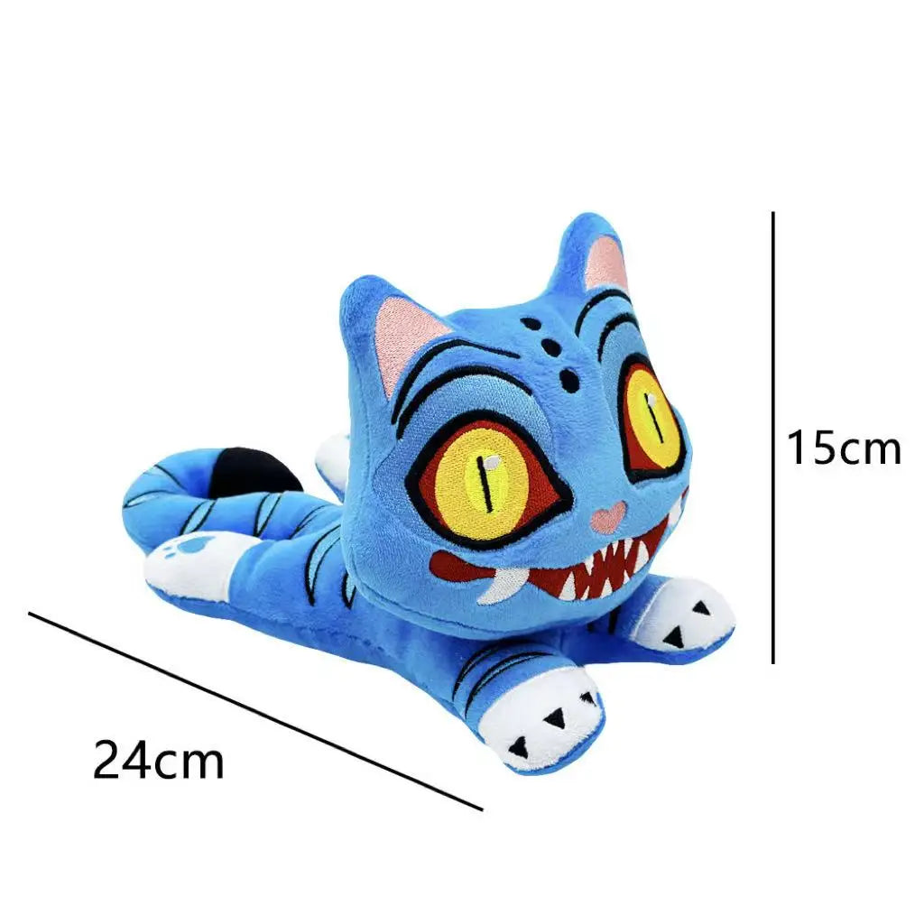 Demons Hunters Purple Tiger Plush Hat with 3 Eyes β Cute Monster Stuffed Toy for Fans & Gifts