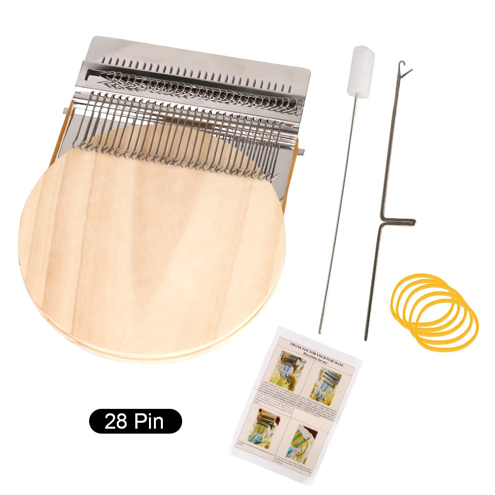 Hand Tapestry Wood Loom - Small Weaving Frame Tool for Clothes, Jeans Repair & DIY Knitting Crafts