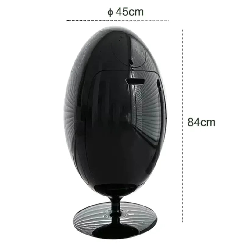 Dinosaur Egg Design Trash Can – Large Capacity Cartoon Garbage Bin for Kitchen & Room Food Waste Disposal