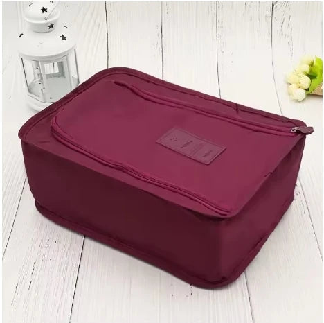 5/1PCS Portable Folding Shoe Bag — Waterproof Travel Storage, Multifunctional Small Shoe Organizer for Beach & Travel