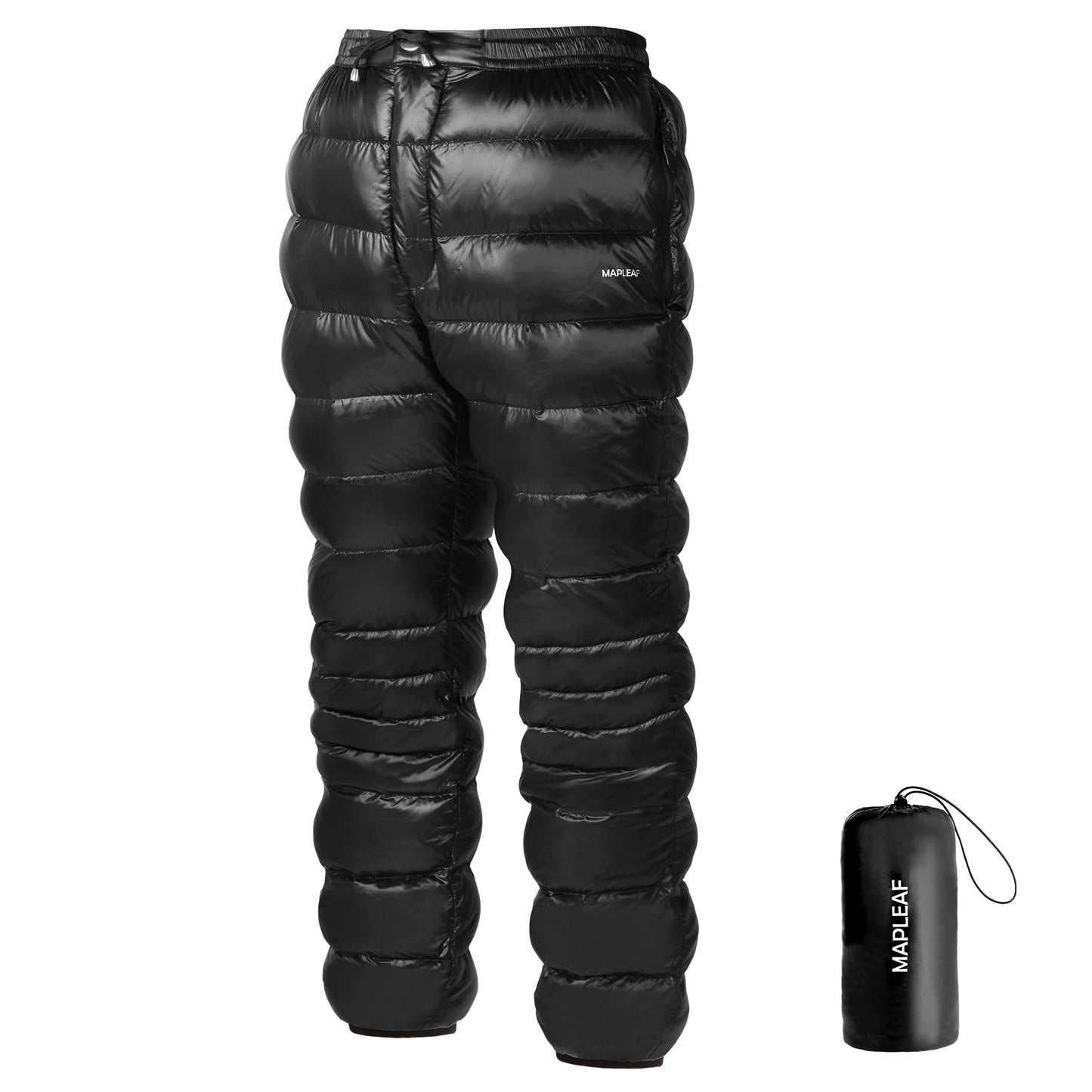 MAPLELEAF Ultralight Down Pants β 800FP Warm Winter Ski, Snow, Windproof & Waterproof Trousers for Camping & Hiking