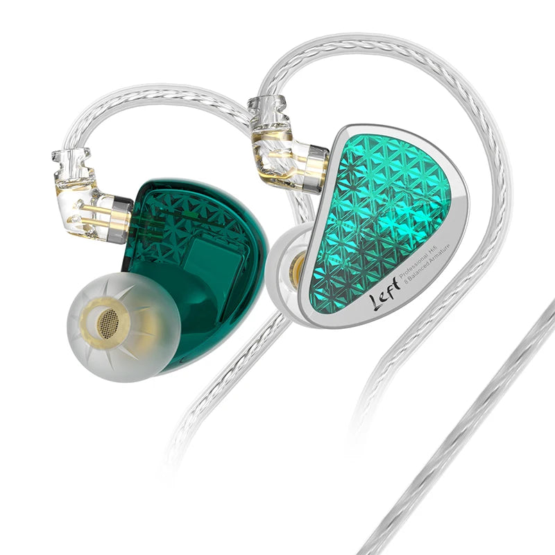 KZ AS16 Pro In-Ear Earphones β 16BA Balanced Armature HIFI Bass Noise-Cancelling Sport Headset