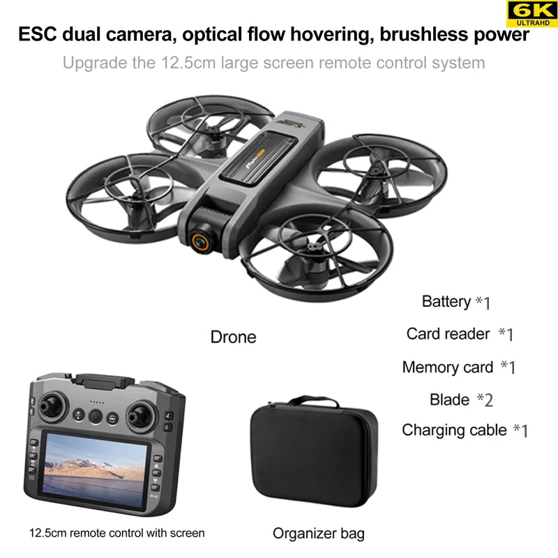 S156 GPS Foldable Drone – 8K Dual Camera, 5G WiFi, 360° Obstacle Avoidance, Brushless Motor FPV Quadcopter Toy
