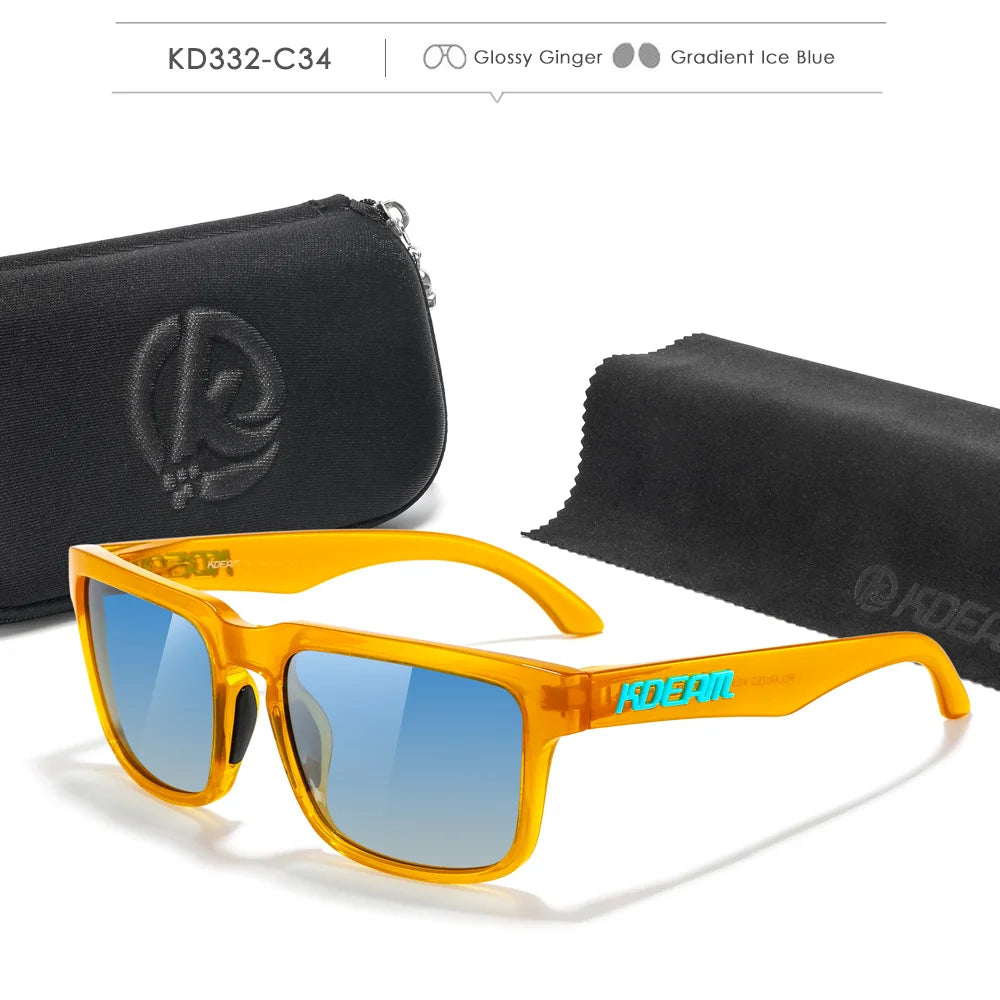 KDEAM Polarized Sunglasses for Men & Women – UV Protection for Fishing, Driving & Hiking with Zipper Case