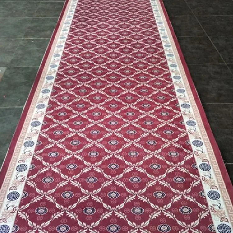 Luxury Chinese Classical Corridor Rug β Crystal Velvet Washable Carpet for Villa, Hotel & Hallway
