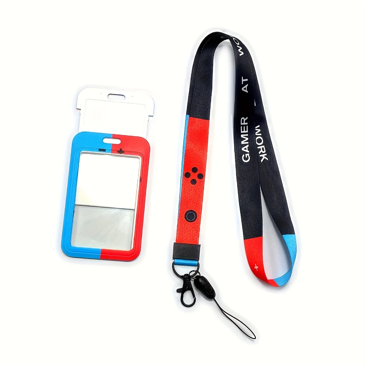 Game Controller Lanyard Badge Holder – ID Card Neck Strap Keychain for Work & Events