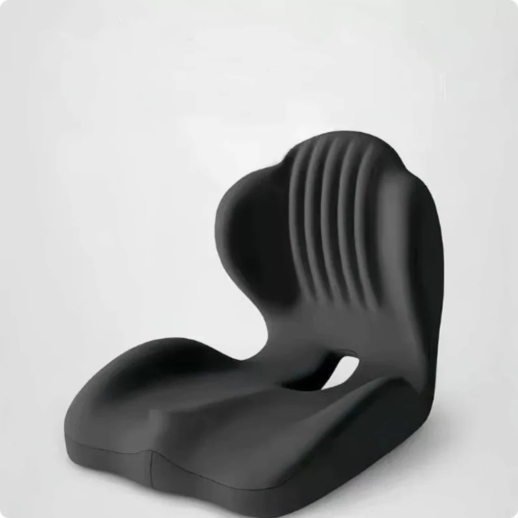 Ergonomic Memory Foam Seat Cushion – Office & Car Chair Pad with Lumbar Back Support for Stress Relief