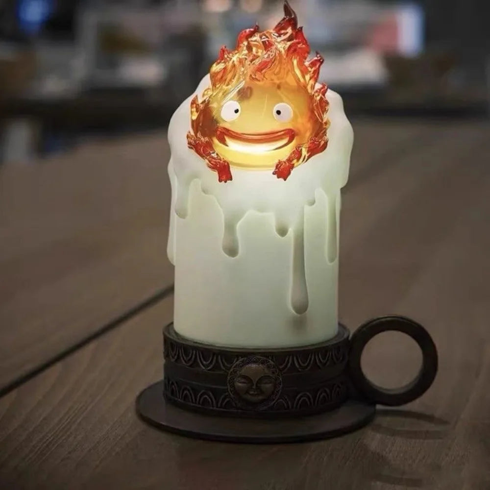 13cm Anime Howl's Moving Castle Luminous Calcifer Figure — PVC Action Figure Collectible Decoration Toy Gift