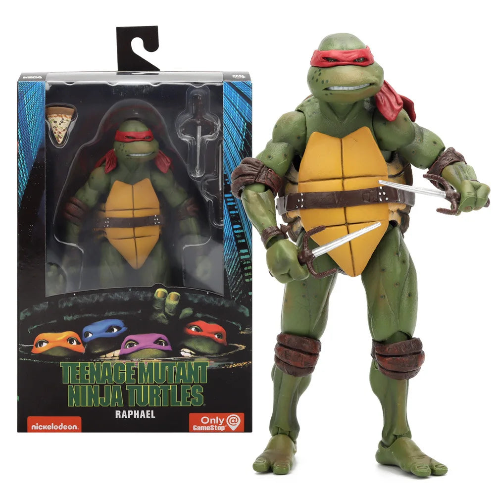 NECA TMNT Action Figure β Movable Teenage Mutant Ninja Turtles Film Edition Model Toy for Kids & Collectors