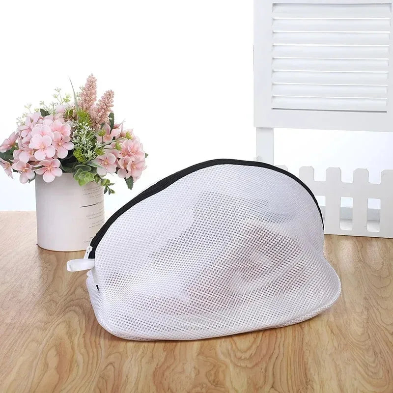 Mesh Laundry Bag for Shoes – Zippered Washing Machine Shoe Storage, Protective Clothes Organizer Box