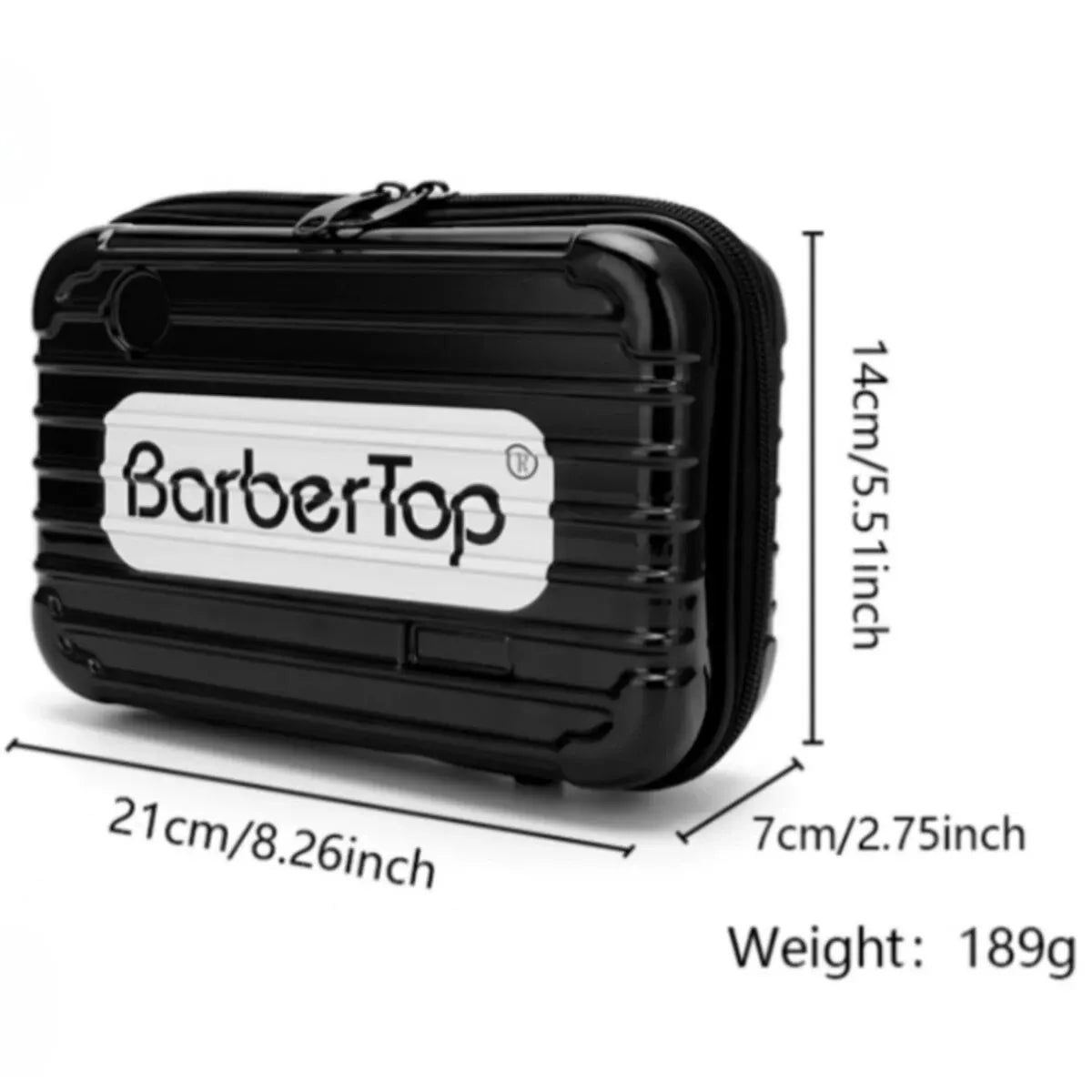 BARBERTOP Waterproof Tools Storage Bag – Hair Clipper, Scissors, Shaving Kits & Haircut Accessories Organizer Box