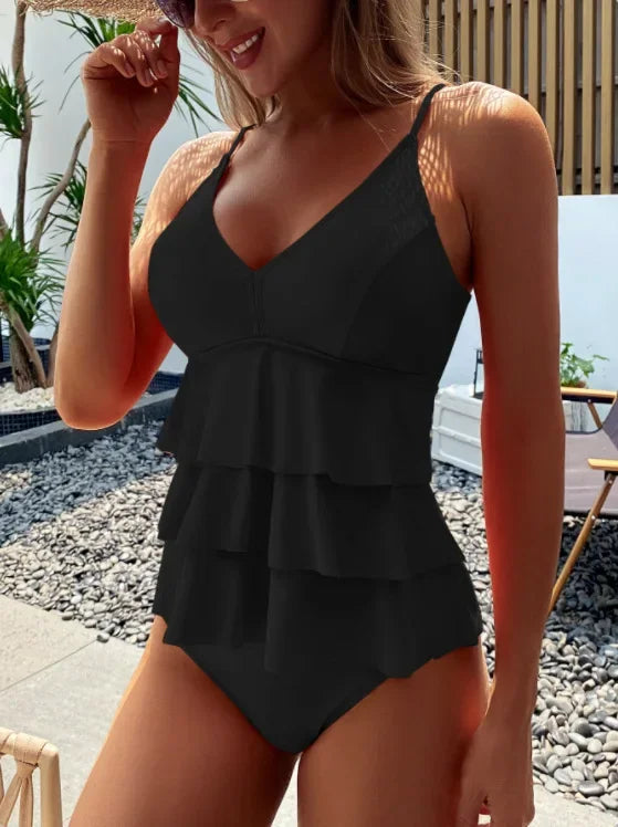 2025 High Waist Bikini Set – Women’s Two-Piece Swimwear, Beachwear & Summer Bathing Suit Tankini