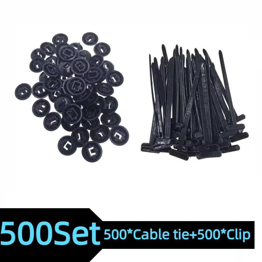 Universal Nylon Cable Tie Buckle - Self Locking Auto Fastener Strap for Car Repair and Cable Management